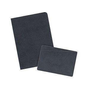 Подарочный набор Nuba, синий (кардхолдер, обложка на паспорт)