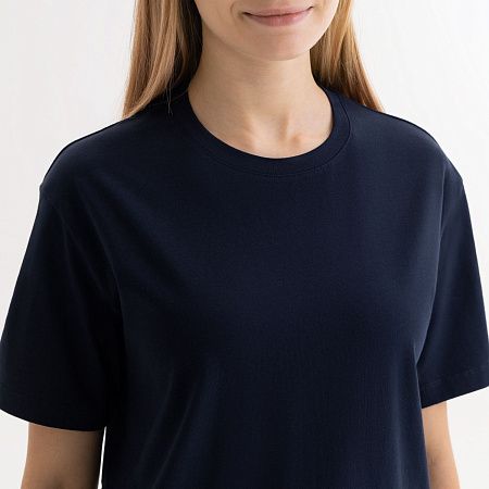 Футболка унисекс Крис (Kris), 150 гр., темно-синяя, размер L