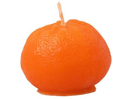 Набор свечей «Мандарины в сетке», без аромата