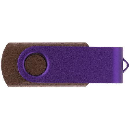 Флешка TWIST WOOD COLOR Темное дерево с фиолетовым 4014.32.11.16ГБ
