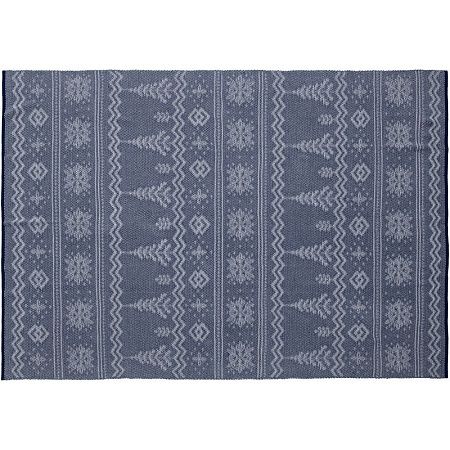 Плед Elnik, синий с молочно-белым