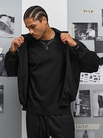 Куртка спортивная Junior, черная, размер M