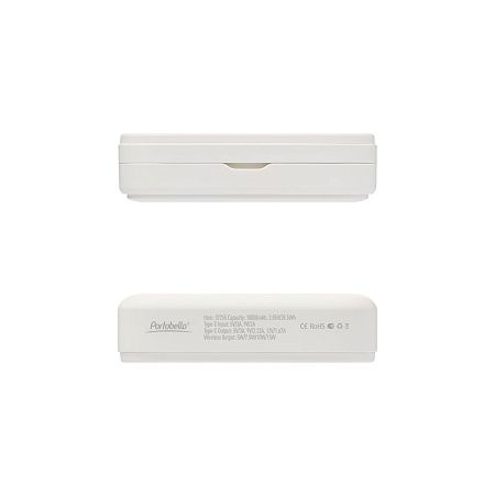 Внешний аккумулятор Юнион PD (Union PD) 10000mAh с функцией беспроводной зарядки 15W, белый