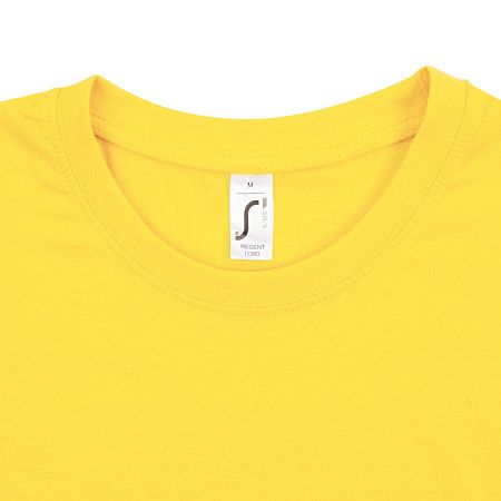 Футболка унисекс Regent 150, желтая (лимонная), размер XS