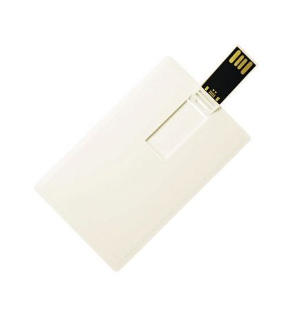 Флеш накопитель USB 2.0 в виде кредитной карты 8GB, пластик, светло-бежевый