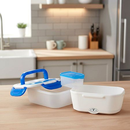 Ланчбокс с подогревом Yummybox, серый