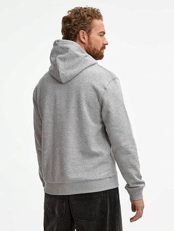 Толстовка унисекс Spencer, серый меланж, размер XXL