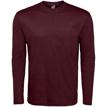 Футболка с длинным рукавом Monarch 150, бордовая, размер M