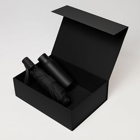 Подарочный набор Sevilla, Atlanta, черный (зонт, термобутылка)