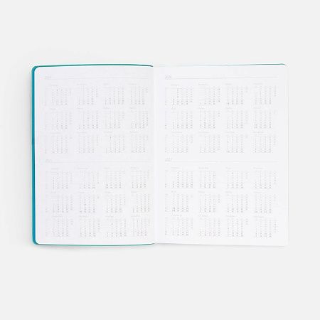 Ежедневник Flexpen Shall, недатированный, бирюзовый