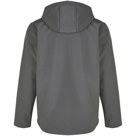 Куртка софтшелл с капюшоном мужская Race Men, темно-серая, размер XXL