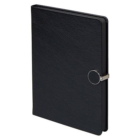 Ежедневник Alfa Omega Mocca Business Edition B5, в твердой обложке, с магнитной застежкой, черный, в подарочной коробке