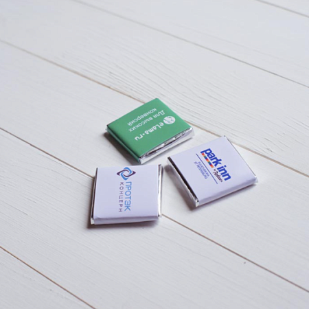 Плитка шоколада с вашим лого, 5 г