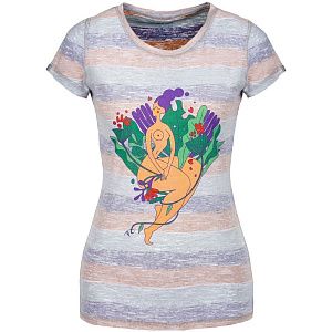 Футболка женская «Амазонка» двусторонняя, оранжевая с фиолетовым, размер XL