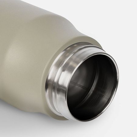 Термобутылка Tateyama, серо-бежевая