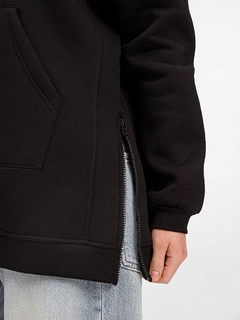 Худи унисекс оверсайз Easy Street, черное, размер XS/S