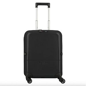 Чемодан складной Rollink FLEX LIGHT 55x40x20 см, 4 колеса, черный