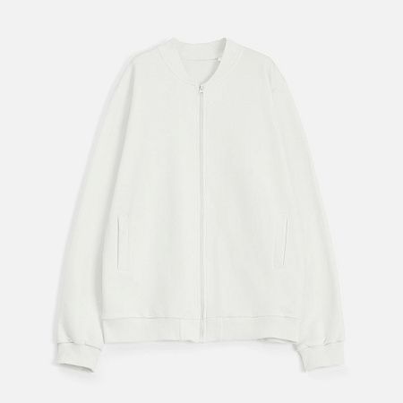Бомбер унисекс Townie, молочно-белый, размер XL