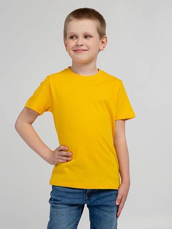 Футболка детская Regent Kids 150, желтая, размер 8 лет (118-128 см)