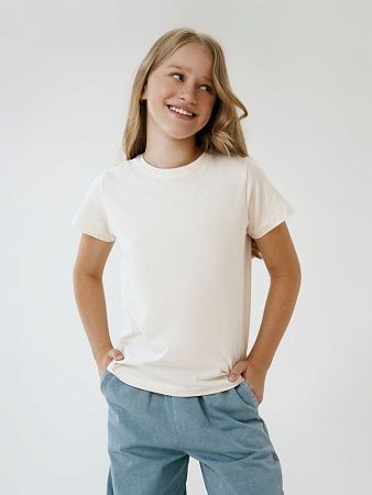 Футболка детская T-Bolka Kids, молочно-белая, размер 6 лет (106-116 см)