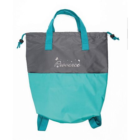 Сумка-рюкзак "Carry", серый с бирюзовым