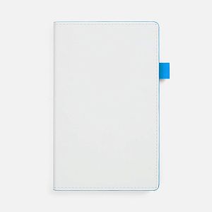 Ежедневник White Shall, недатированный, бело-голубой