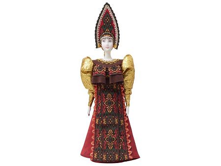 Подарочный набор: кукла фарфоровая, крем-мёд с лаймом и имбирем