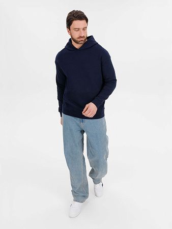 Худи оверсайз унисекс Outshine, темно-синее, размер XL/2XL