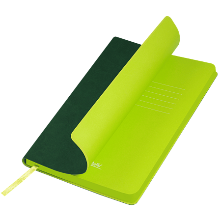 Ежедневник Латте (Latte NEW) недатированный, зеленый/лимонный (без упаковки, без стикера)