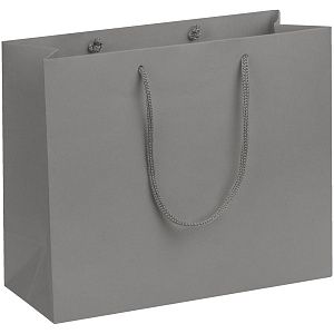 Пакет бумажный Porta S, горизонтальный, серый