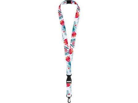 Ланъярд под сублимацию с карабином, межуровневым замком и замком обрыва, 2 см