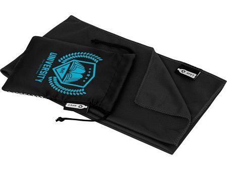 Охлаждающее полотенце «Raquel» из переработанного ПЭТ в мешочке