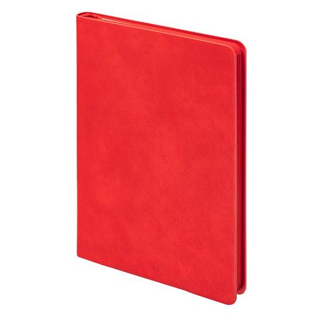 Ежедневник Flexy Ausone A5, красный, недатированный, в гибкой обложке