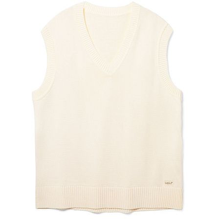 Жилет оверсайз унисекс Tad в сумке, молочно-белый, размер L/XL