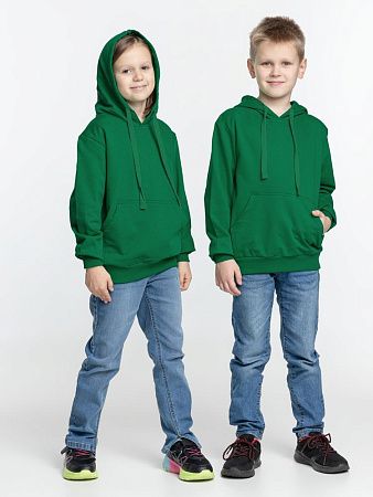 Худи детское Kirenga Kids 2.0, зеленое, размер 8 лет (118-128 см)