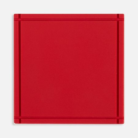 Лейбл из ПВХ Dzeta, L, красный