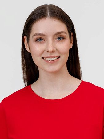 Футболка женская E150, красная, размер S