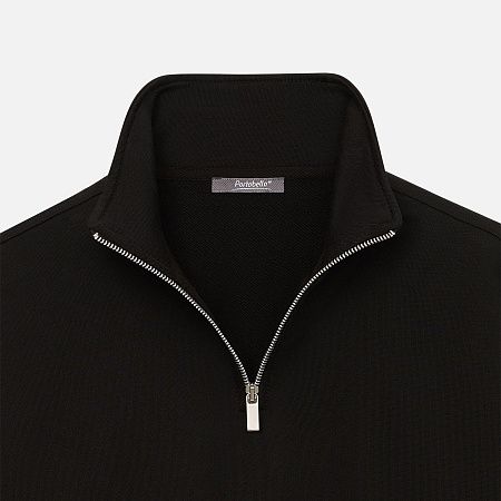 Толстовка на молнии унисекс FLOW, черная, размер XS/S