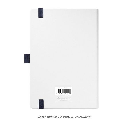 Ежедневник Арктик (Arctic) недатированный, белый/синий
