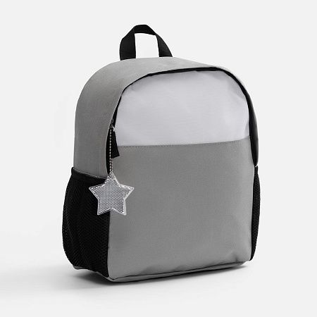 Пешеходный светоотражатель с цепочкой «Звезда», белый