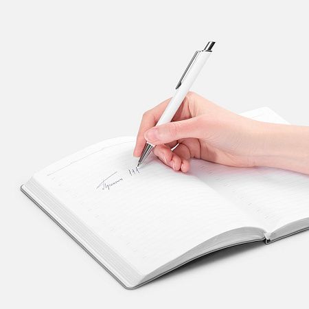 Ручка шариковая Konvent, матовая, белая