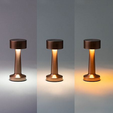 Настольная лампа REIKI cо встроенной батареей, золотой