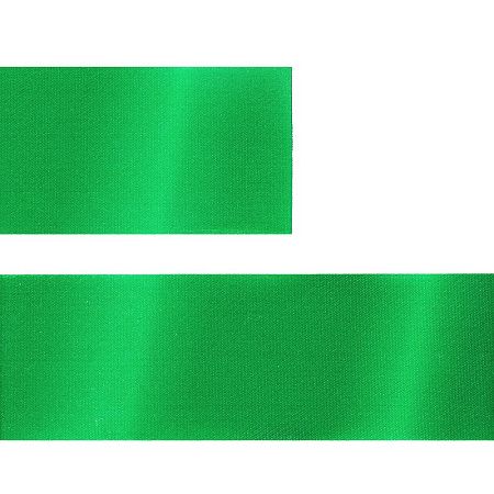 Лента сатиновая Satin 35 S, зеленая, 10 см