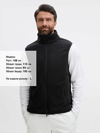 Жилет флисовый унисекс Ben Mac, черный, размер S