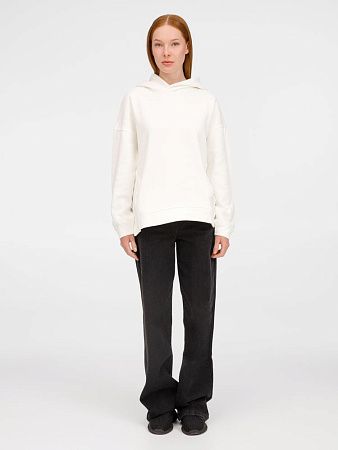 Худи оверсайз унисекс Tolla, молочное, размер XS/S