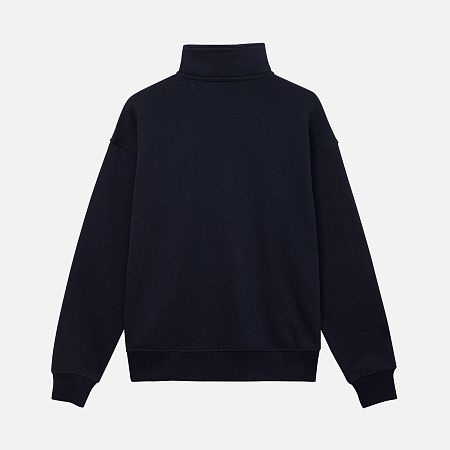 Толстовка на молнии унисекс FLOW, темно-синяя