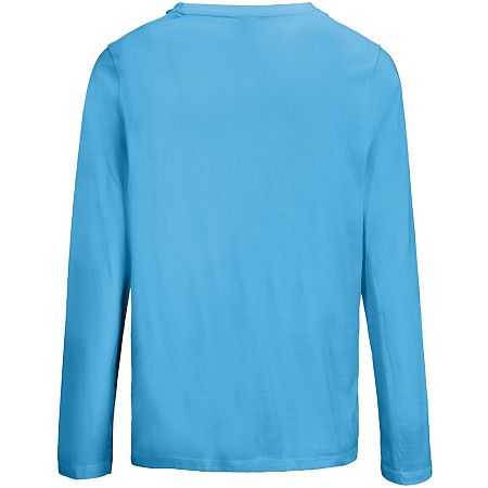 Футболка с длинным рукавом женская Monarch Women, ярко-бирюзовая, размер XXL
