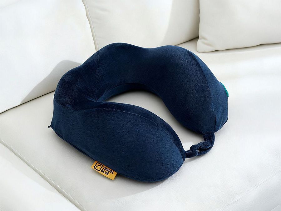 Подушка для путешествий массажная «Massage Tranquility Pillow», цвет: синий