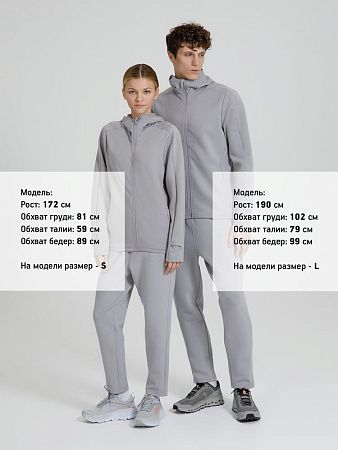 Куртка с капюшоном унисекс Begi, серая, размер M