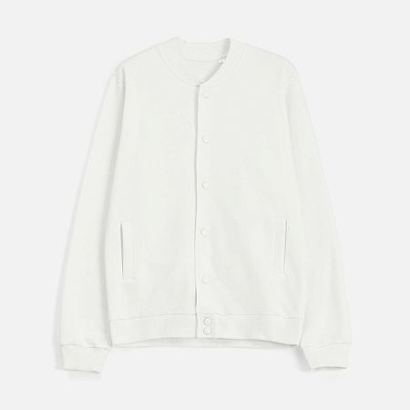 Бомбер унисекс Nuppu, молочно-белый, размер XL